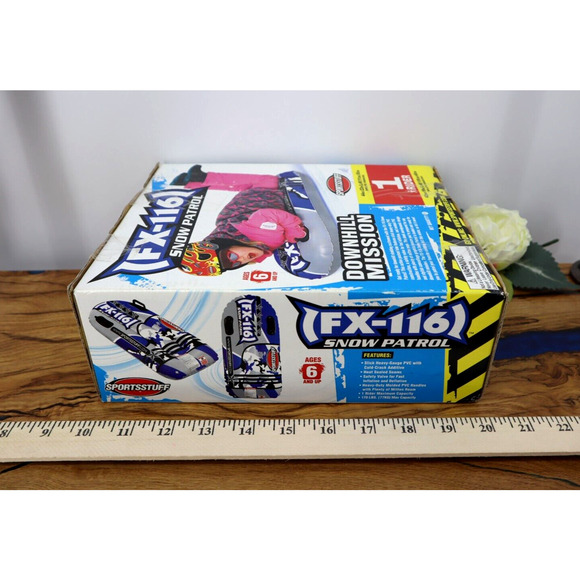 Sportsstuff FX-116 Snow Patrol 1 Rider Inflatable Snow Sledding Tube New In Box - Picture 3 of 5